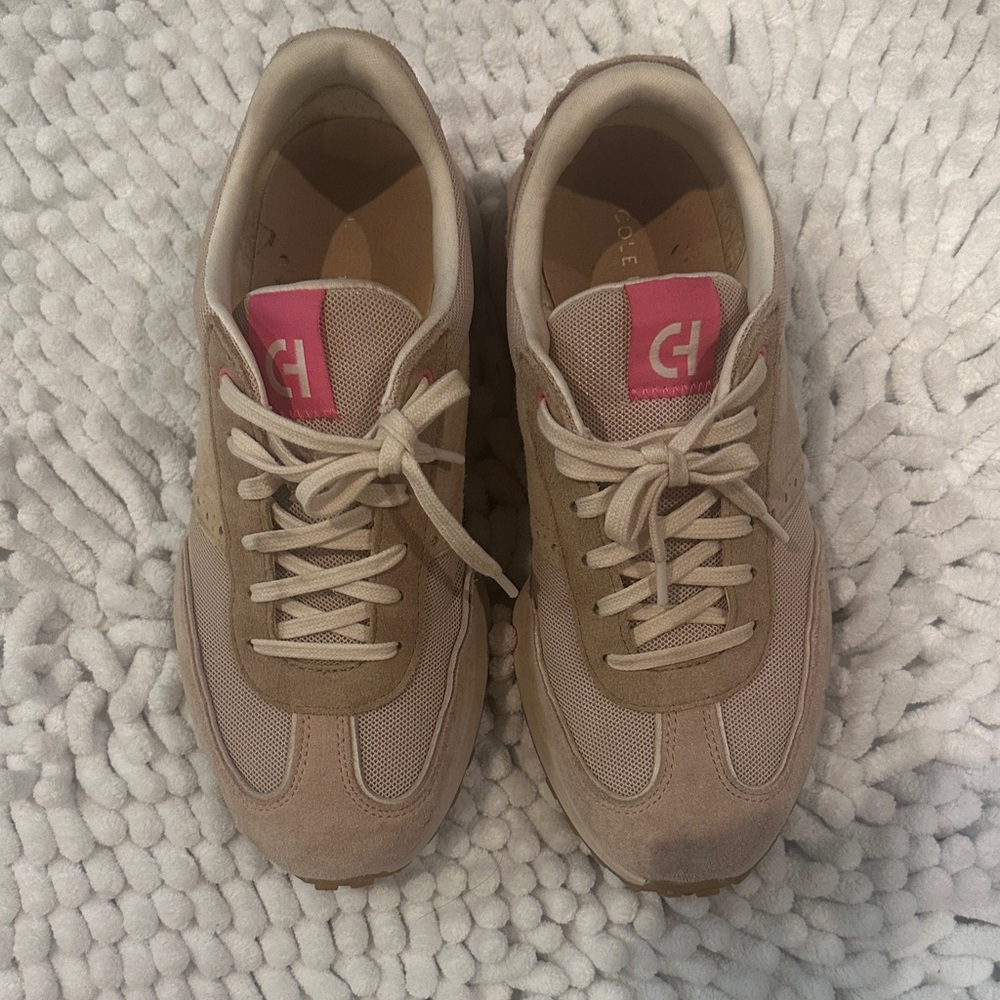 Cole Haan Beige and Pink Women's Sneakers